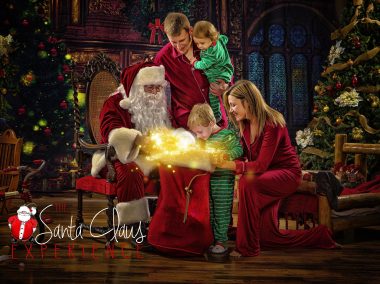 Family Portrait with Santa Claus WV